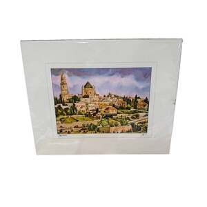 Lavi G Matted Jerusalem Print